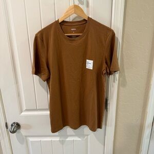 Sonoma Essential Tee Brown T-Shirt Size Small S Stretch Basic Casual